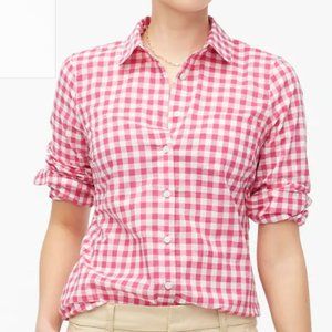 J. Crew Petite gingham button-up shirt in PM - NWT
